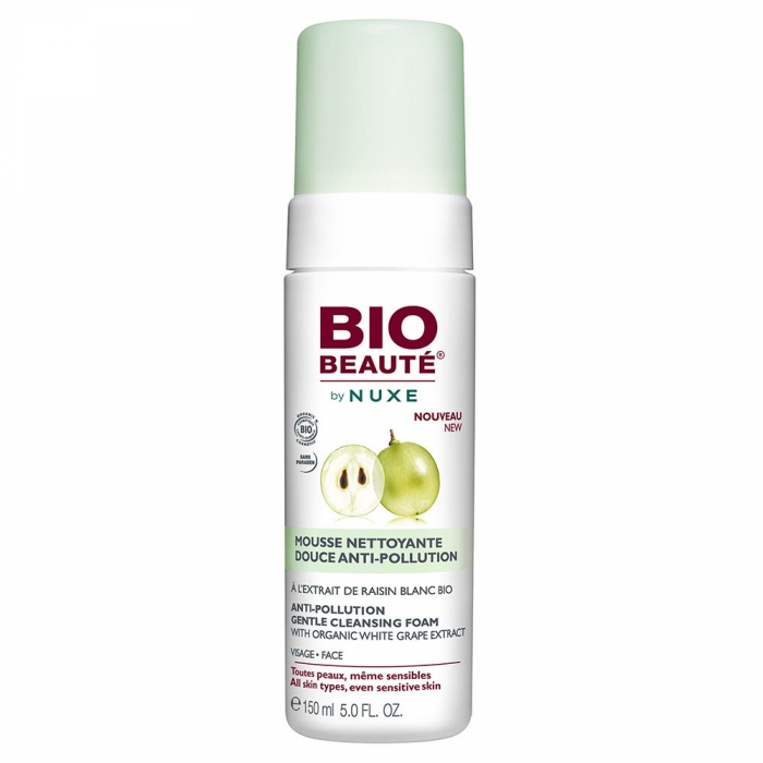 NUXE Bio Beauté Mousse Nettoyante Douce Anti-Pollution 150 ml